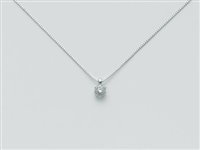 Collana Miluna Donna Miss Italia in Oro bianco Diamante CLD2167